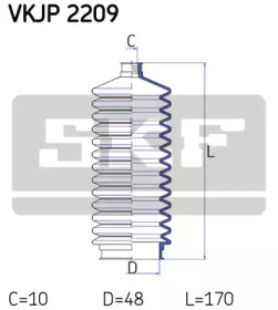 Гофрированный кожух / прокладки SKF для ALFA ROMEO 164 (164_) 2.5 TD (164.A1A)